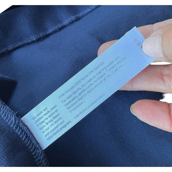 Eileen Fisher Navy Blue Stretch Pockets Open Front Long Blazer Cardigan Sz XS - Picture 9 of 11